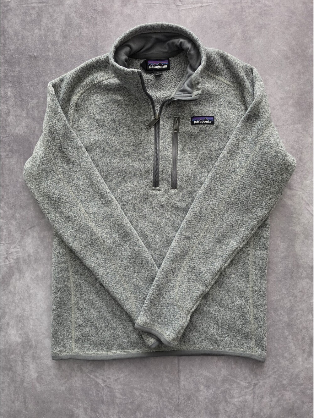 Patagonia Better Sweater 1/4 Zip Fleece Pullover Men's Small Gray Sweater.